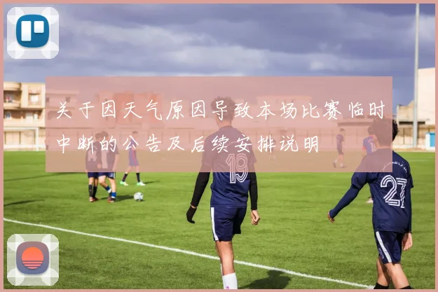 关于因天气原因导致本场比赛临时中断的公告及后续安排说明